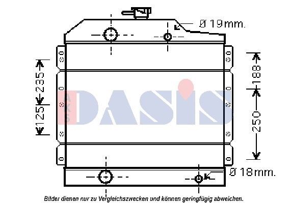 AKS DASIS Radiaator,mootorijahutus 460011N